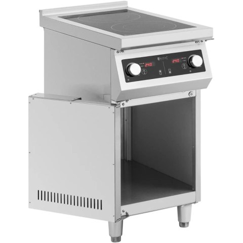 Kuchnia indukcyjna 2 palnikowa wolnostojąca z szafką 400 V 8500 W Kuchnia indukcyjna 2 palnikowa wolnostojąca z szafką 400 V 8500 W