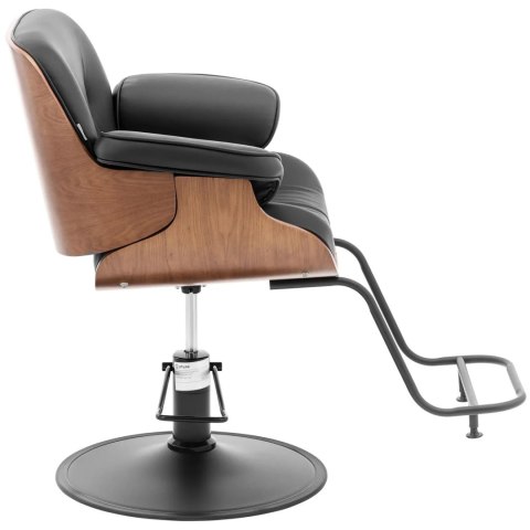 Fotel fryzjerski barberski z podnóżkiem PHYSA FILEY - czarny Fotel fryzjerski barberski z podnóżkiem PHYSA FILEY - czarny