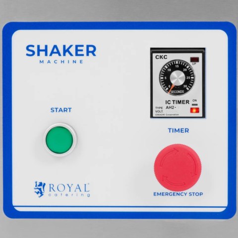 Koktajler shaker mikser barowy podwójny 2 x 0.75 l 240 obr./min - srebrny Koktajler shaker mikser barowy podwójny 2 x 0.75 l 240 obr./min - srebrny