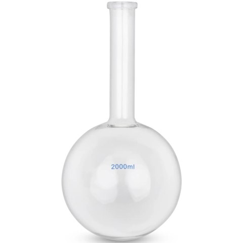 Kolba szklana kulista płaskodenna laboratoryjna 2000 ml Kolba szklana kulista płaskodenna laboratoryjna 2000 ml