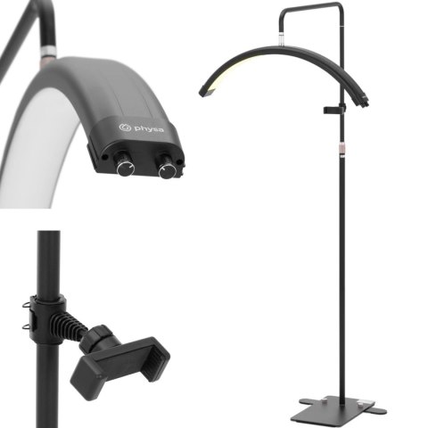 Lampa kosmetyczna do makijażu rzęs regulowana LED 3000 - 6000 K 40 W - czarna Lampa kosmetyczna do makijażu rzęs regulowana LED 3000 - 6000 K 40 W - czarna