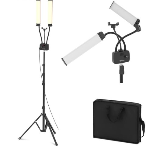 Lampa kosmetyczna do makijażu rzęs z uchwytem na smartfon LED 3200 - 5600 K 40 W Lampa kosmetyczna do makijażu rzęs z uchwytem na smartfon LED 3200 - 5600 K 40 W