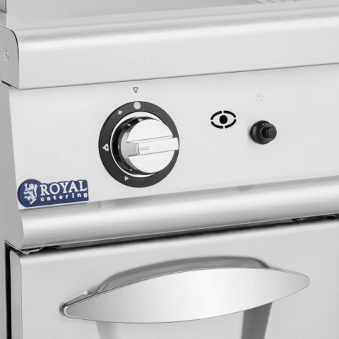 Grill gazowy podwójny gładki ryflowany z szafką wolnostojący 12 kW Grill gazowy podwójny gładki ryflowany z szafką wolnostojący 12 kW