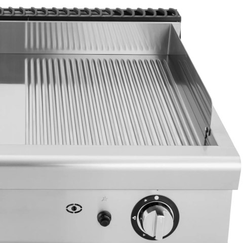 Grill gazowy podwójny gładki ryflowany z szafką wolnostojący 12 kW Grill gazowy podwójny gładki ryflowany z szafką wolnostojący 12 kW