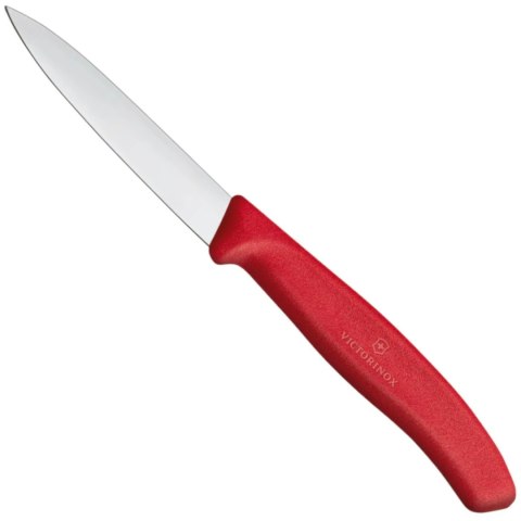 Nóż do jarzyn gładki dł. 80/190 mm - czerwony Nóż do jarzyn gładki dł. 80/190 mm - czerwony