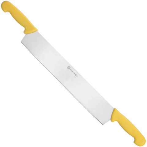Nóż do sera z dwoma uchwytami 655 mm - żółty Nóż do sera z dwoma uchwytami 655 mm - żółty