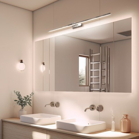Kinkiet LED łazienkowy120cm 22W chrom 4000K UNO-BH-003 IP44 Kinkiet LED łazienkowy120cm 22W chrom 4000K UNO-BH-003 IP44