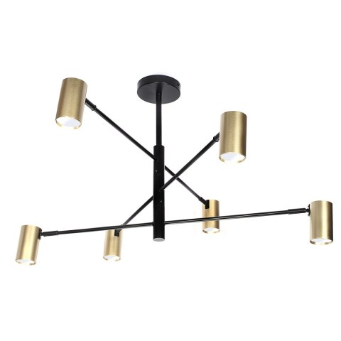 Lampa Siena 6 x spot GU10 DD-40 czarno-złota Lampa Siena 6 x spot GU10 DD-40 czarno-złota