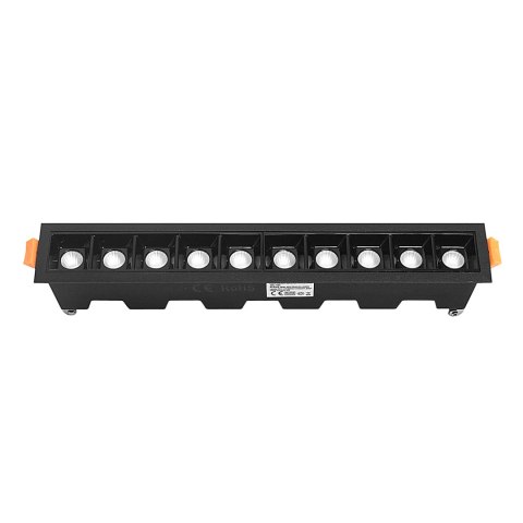 Lampa liniowa Led podtynkowa 20W 4000K czarna JDL-10T Lampa liniowa Led podtynkowa 20W 4000K czarna JDL-10T