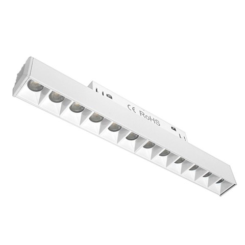 Lampa z diodami do szyn magnetycznych biała 12W 3000K DDCX-GS12-220 - TYP B Lampa z diodami do szyn magnetycznych biała 12W 3000K DDCX-GS12-220 - TYP B