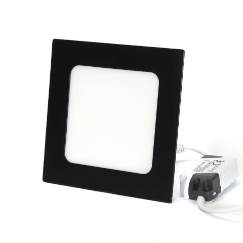 Panel Led podtynkowy kwadrat czarny 6W 6000K PL-B03 Panel Led podtynkowy kwadrat czarny 6W 6000K PL-B03