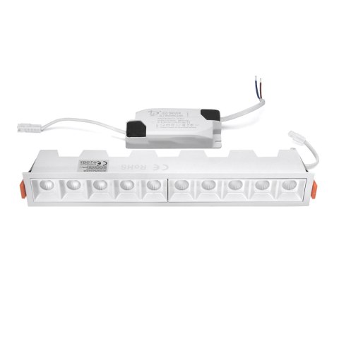 Lampa liniowa Led podtynkowa 20W 3000K BIAŁA JDL-10T Lampa liniowa Led podtynkowa 20W 3000K BIAŁA JDL-10T