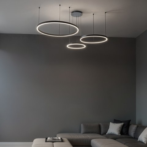 Lampa wisząca Monza okręgi 116W czarna AZ134 Lampa wisząca Monza okręgi 116W czarna AZ134