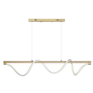 Lampa wisząca Serpente DDXZ003 55W złota - wężyk splot