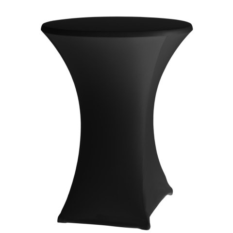 Obrus okrągły bez prasowania śr. 80cm tkanina Jersey czarny - Hendi 813164 Obrus okrągły bez prasowania śr. 80cm tkanina Jersey czarny - Hendi 813164