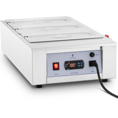 Podgrzewacz do czekolady sosów polew elektryczny 3 x 3.2 l 1500 W Podgrzewacz do czekolady sosów polew elektryczny 3 x 3.2 l 1500 W
