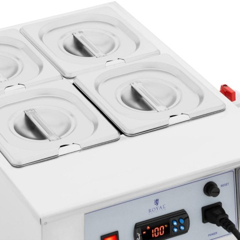 Podgrzewacz do czekolady sosów polew elektryczny 4 x 1.5 l 1500 W Podgrzewacz do czekolady sosów polew elektryczny 4 x 1.5 l 1500 W