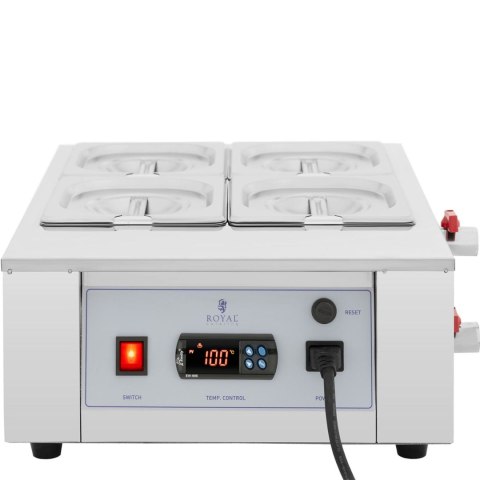 Podgrzewacz do czekolady sosów polew elektryczny 4 x 1.5 l 1500 W Podgrzewacz do czekolady sosów polew elektryczny 4 x 1.5 l 1500 W