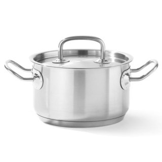 Garnek średni Kitchen Line z pokrywką 15 l śr. 320 x 190 h - Hendi 836507