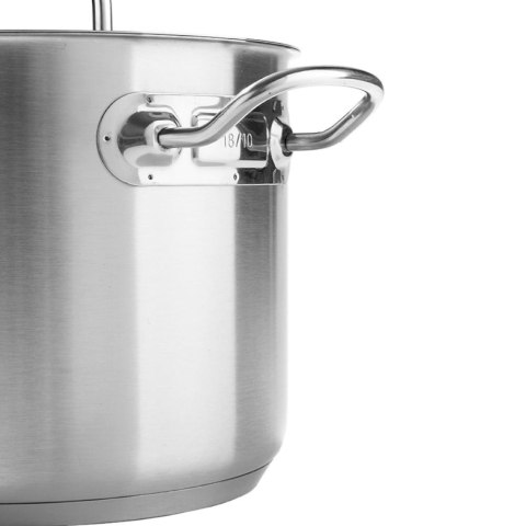 Garnek średni Kitchen Line z pokrywką 15 l śr. 320 x 190 h - Hendi 836507