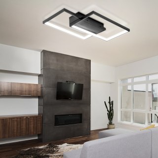 Lampa Dekoracyjna LED kolor czarny Modern 48W + Pilot DL-A02