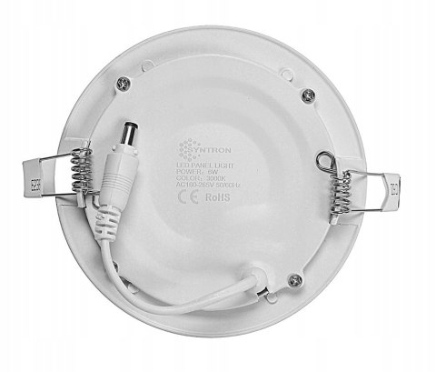 PANEL LED PODTYNKOWY PLAFON SUFITOWY OKRĄGŁY 6W B.NEUTRALNY PANEL LED PODTYNKOWY PLAFON SUFITOWY OKRĄGŁY 6W B.NEUTRALNY