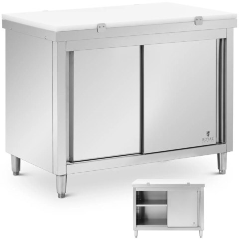Szafka gastronomiczna wolnostojąca z deską do krojenia STAL 120 x 70 cm Szafka gastronomiczna wolnostojąca z deską do krojenia STAL 120 x 70 cm