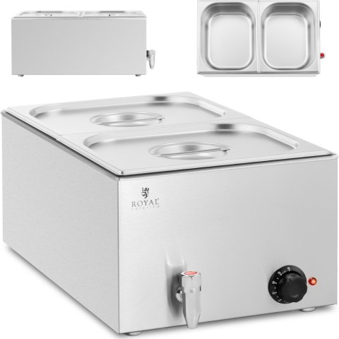 Bemar podgrzewacz elektryczny z kranem 2 x GN 1/2 600 W Bemar podgrzewacz elektryczny z kranem 2 x GN 1/2 600 W