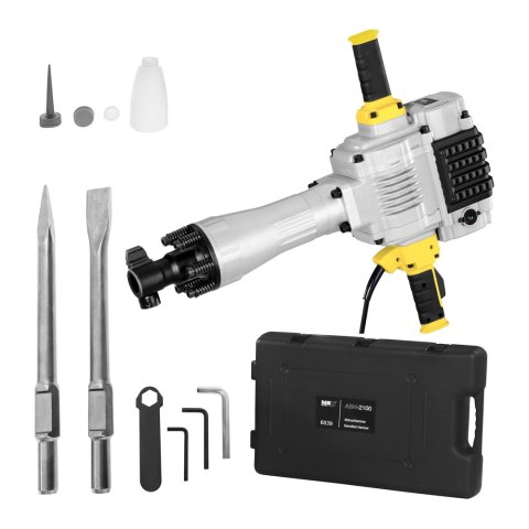 Budowlany młot udarowy wyburzeniowy pneumatyczny MSW SDS-HEX 85J 2100W Budowlany młot udarowy wyburzeniowy pneumatyczny MSW SDS-HEX 85J 2100W