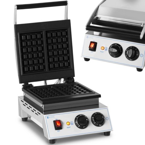 Gofrownica prostokątna na 2 gofry 170 x 210 mm TEFLON 1500 W Gofrownica prostokątna na 2 gofry 170 x 210 mm TEFLON 1500 W