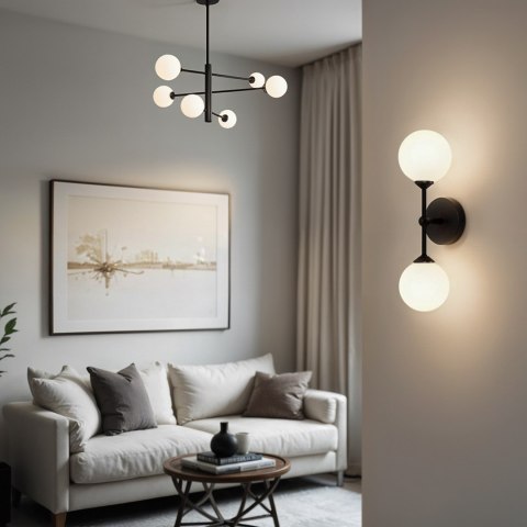 Lampa Dekoracyjna AM201 6xG9 Czarna Lampa Dekoracyjna AM201 6xG9 Czarna