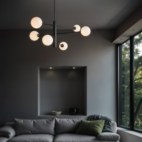 Lampa Dekoracyjna AM201 6xG9 Czarna Lampa Dekoracyjna AM201 6xG9 Czarna