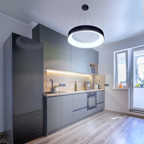 Lampa Led Wisząca okrąg 35W 4000K czarna DL-G03 Lampa Led Wisząca okrąg 35W 4000K czarna DL-G03