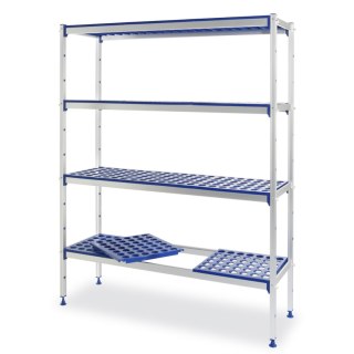 Regał magazynowy ażurowy do żywności szer. 128cm wys. 168.5cm - Hendi 812273