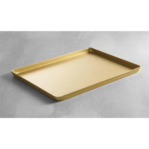 Taca cukiernicza ekspozycyjna do ciasta 30x20cm - złota Taca cukiernicza ekspozycyjna do ciasta 30x20cm - złota