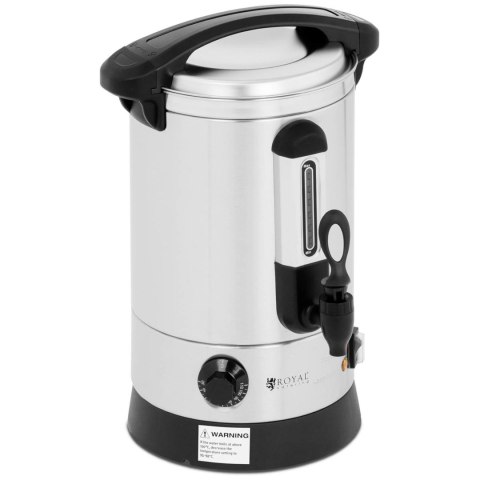 Warnik podgrzewacz do wody grzańca podwójne ścianki stalowy 6.5L 1500 W Warnik podgrzewacz do wody grzańca podwójne ścianki stalowy 6.5L 1500 W