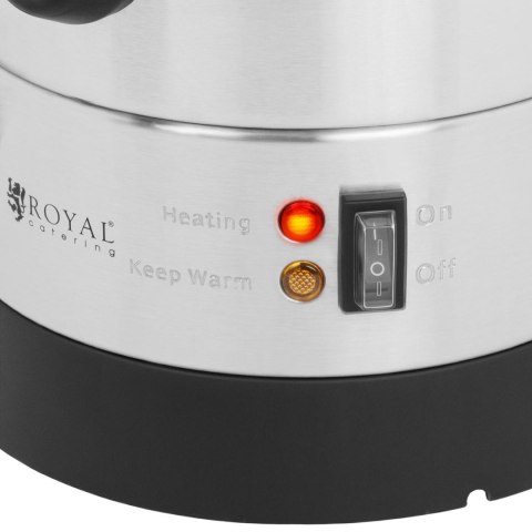 Warnik podgrzewacz do wody grzańca podwójne ścianki stalowy 6.5L 1500 W Warnik podgrzewacz do wody grzańca podwójne ścianki stalowy 6.5L 1500 W