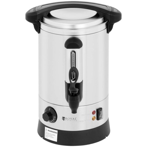Warnik podgrzewacz do wody grzańca podwójne ścianki stalowy 6.5L 1500 W Warnik podgrzewacz do wody grzańca podwójne ścianki stalowy 6.5L 1500 W