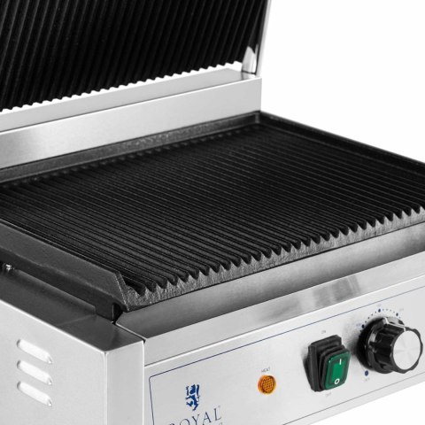 Grill kontaktowy elektryczny ryflowany 33 x 22 cm 2200 W Grill kontaktowy elektryczny ryflowany 33 x 22 cm 2200 W
