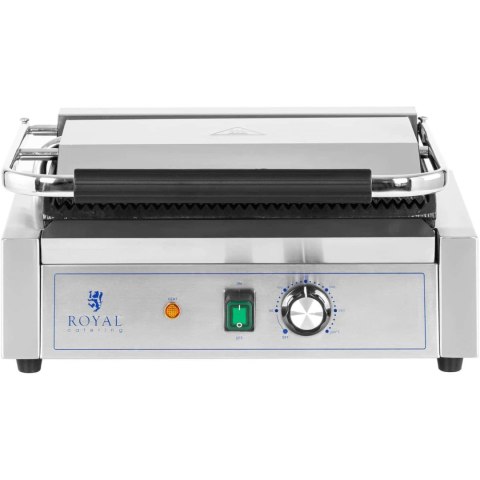 Grill kontaktowy elektryczny ryflowany 33 x 22 cm 2200 W Grill kontaktowy elektryczny ryflowany 33 x 22 cm 2200 W