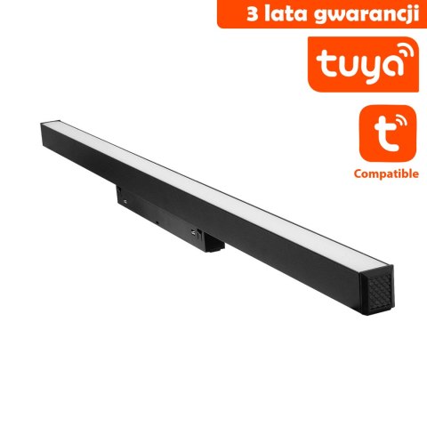 Linia LED Do Szyn Magnetycznych DDCX-FG600-TY TUYA 20W CCT Czarna Linia LED Do Szyn Magnetycznych DDCX-FG600-TY TUYA 20W CCT Czarna