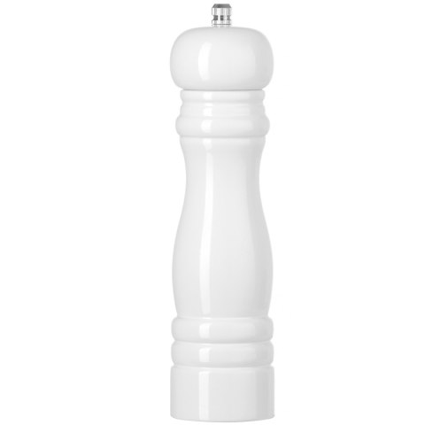 Młynek do mielenia soli drewniany biały śr. 55 x 215 mm - Hendi 469606 Młynek do mielenia soli drewniany biały śr. 55 x 215 mm - Hendi 469606