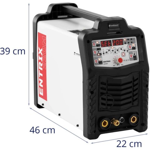 Spawarka cyfrowa do aluminium ENTRIX TIG HF AC/DC Puls MMA 200A 230V Spawarka cyfrowa do aluminium ENTRIX TIG HF AC/DC Puls MMA 200A 230V