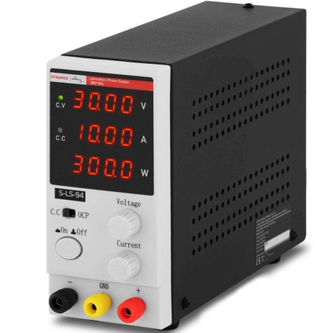 Zasilacz laboratoryjny serwisowy 0-30 V 0-10 A DC 300 W LED Zasilacz laboratoryjny serwisowy 0-30 V 0-10 A DC 300 W LED