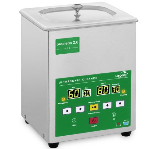 Myjka wanna oczyszczacz ultradźwiękowy 2L Ulsonix PROCLEAN 2.0 ECO Myjka wanna oczyszczacz ultradźwiękowy 2L Ulsonix PROCLEAN 2.0 ECO