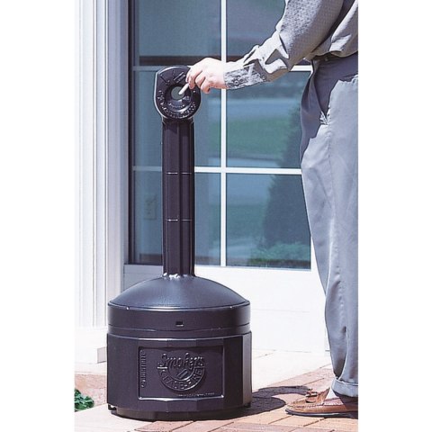Popielniczka miejska zewnętrzna na stabilnej podstawie poj. 15L śr. 42cm wys. 98cm szara Popielniczka miejska zewnętrzna na stabilnej podstawie poj. 15L śr. 42cm wys. 98cm szara