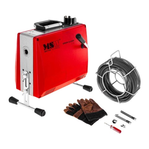 Przepychacz udrażniacz spirala żmijka do rur elektryczna 390W śr. 30 - 100 mm MSW-DRAIN CLEAN 2.3E Przepychacz udrażniacz spirala żmijka do rur elektryczna 390W śr. 30 - 100 mm MSW-DRAIN CLEAN 2.3E