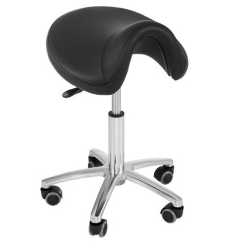 Stołek taboret hoker siodłowy mobilny na kółkach Physa SORANO czarny Stołek taboret hoker siodłowy mobilny na kółkach Physa SORANO czarny