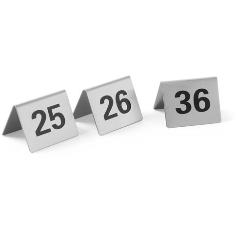Tabliczka informacyjna NUMER STOLIKA 25-36 stal nierdzewna zestaw 12szt. - Hendi 663868 Tabliczka informacyjna NUMER STOLIKA 25-36 stal nierdzewna zestaw 12szt. - Hendi 663868