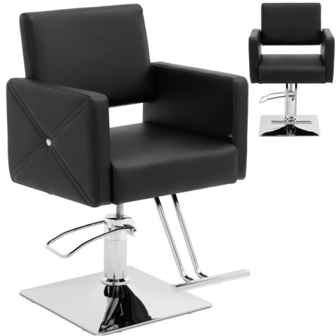 Fotel fryzjerski barberski kosmetyczny z podnóżkiem Physa CARLISLE - czarny Fotel fryzjerski barberski kosmetyczny z podnóżkiem Physa CARLISLE - czarny